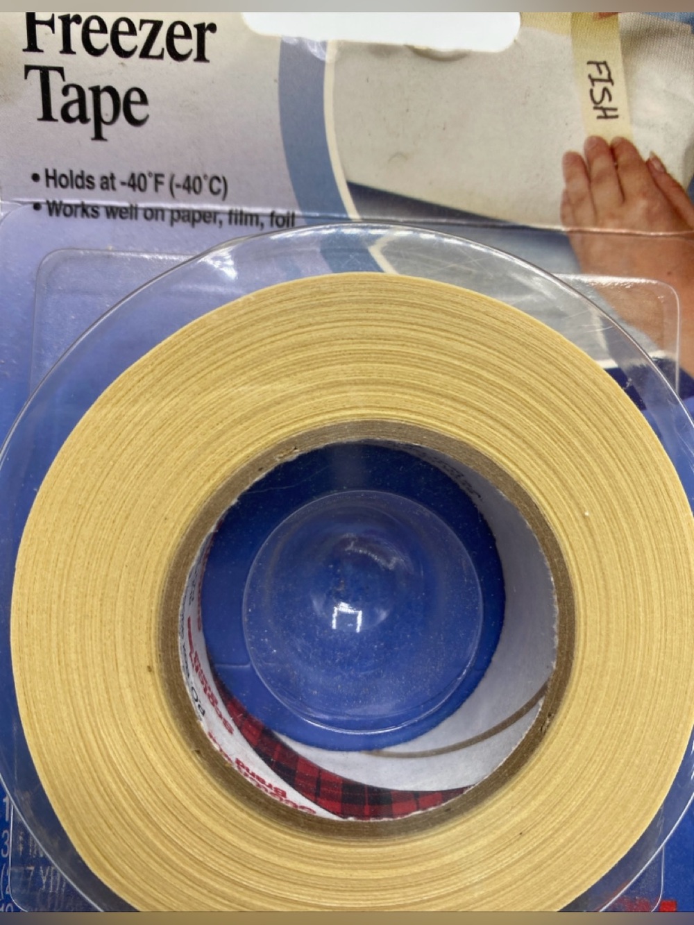 Vintage Scotch Freezer Tape Holds At -40°F Moisture-Resistant Paper 3M